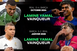 KAIYUN移动端-苦主？亚马尔在巴萨和国家队面对姆巴佩已经取得4连胜