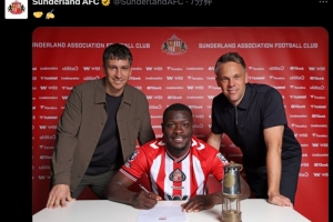 KAIYUN移动端-总价2500万欧！官方：桑德兰同阿贾克斯23岁中锋布罗比签约5年